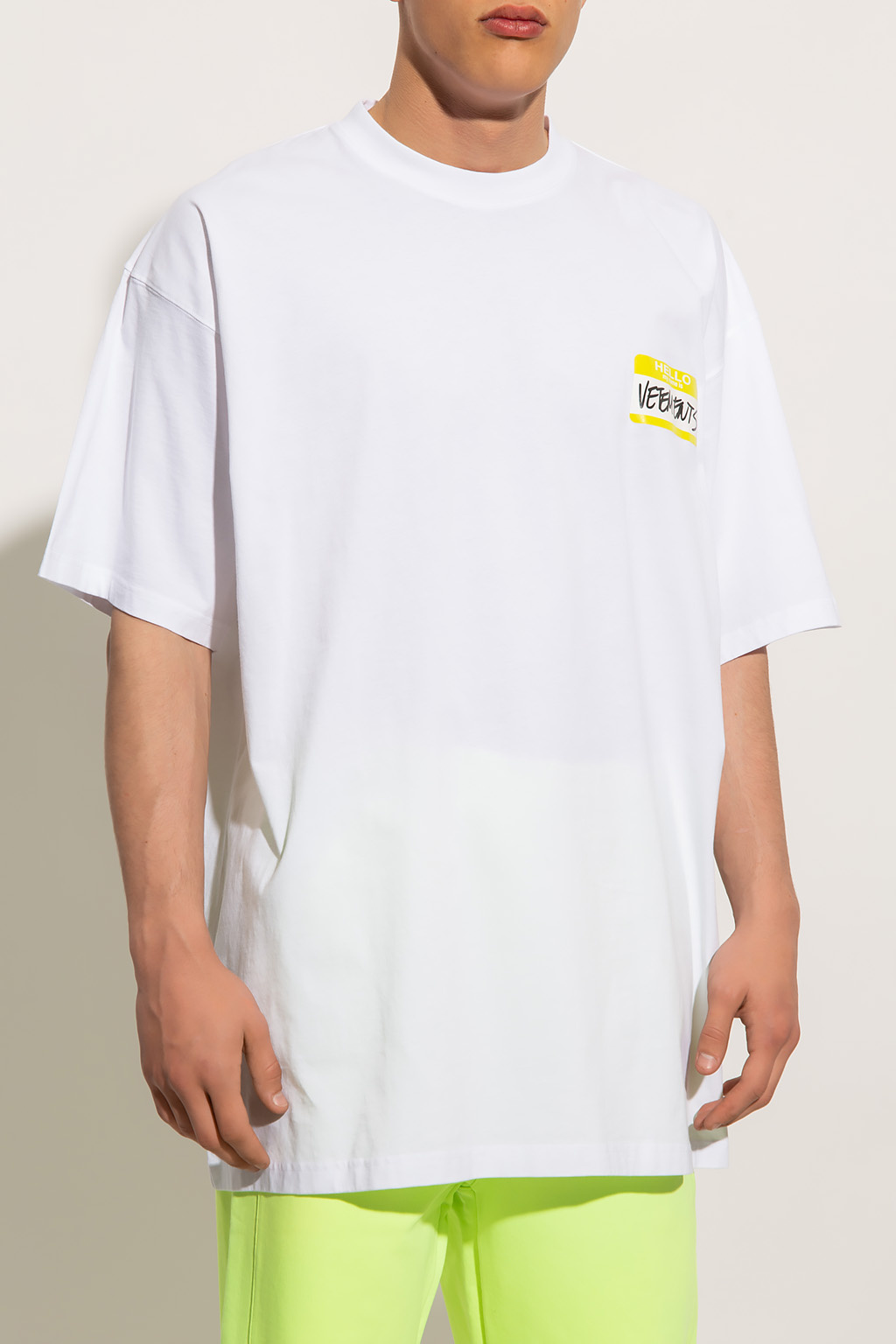 Off white caution outlet tape tee